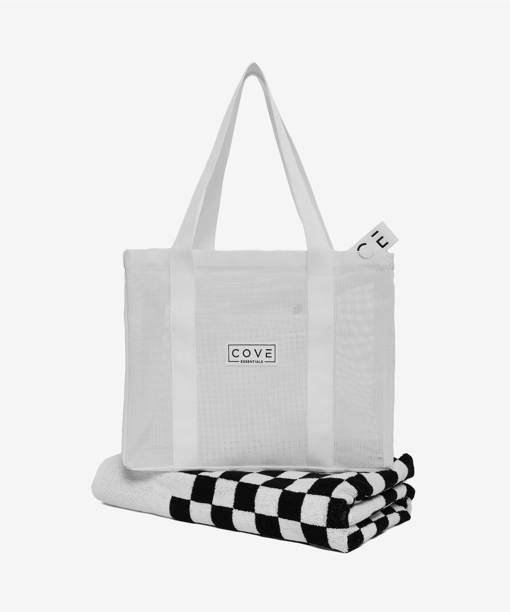 White Towel,  White Bag